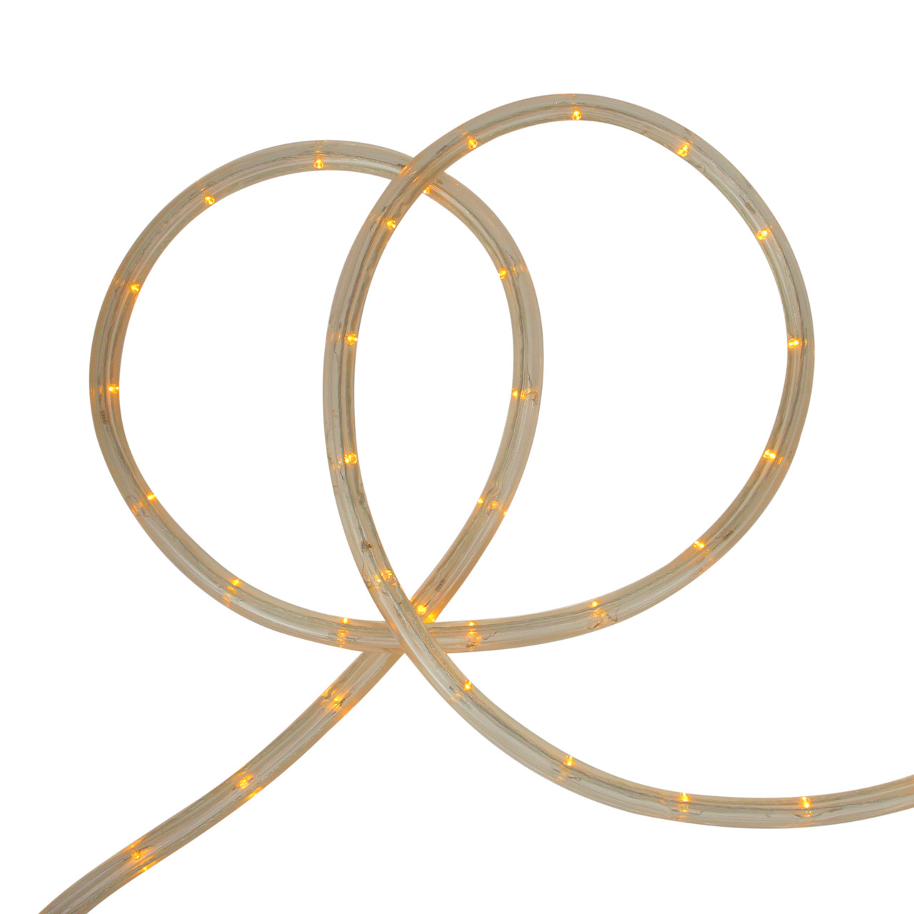 Commercial Grade Yellow LED Christmas Rope Lights on a Spool 150ft